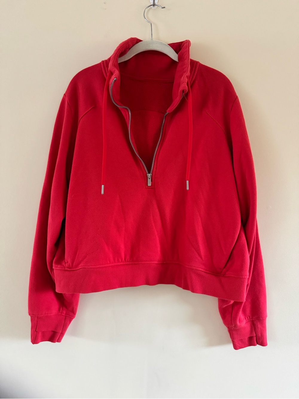 all in motion Red Half-Zip Pullover Hoodie